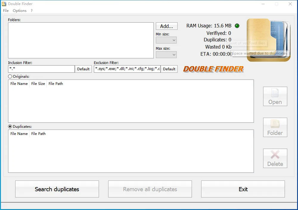 DoubleFinder(免费重复文件查找清理软件) DoubleFinder(免费重复文件查找清理软件)