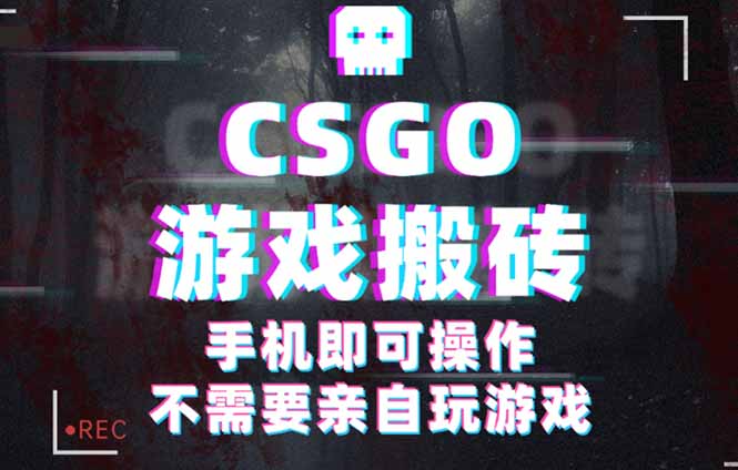 CSGO游戏挂机捡漏，单日扫货500+，年底小高峰上车可吃肉，手机即可操作&amp;#8230;